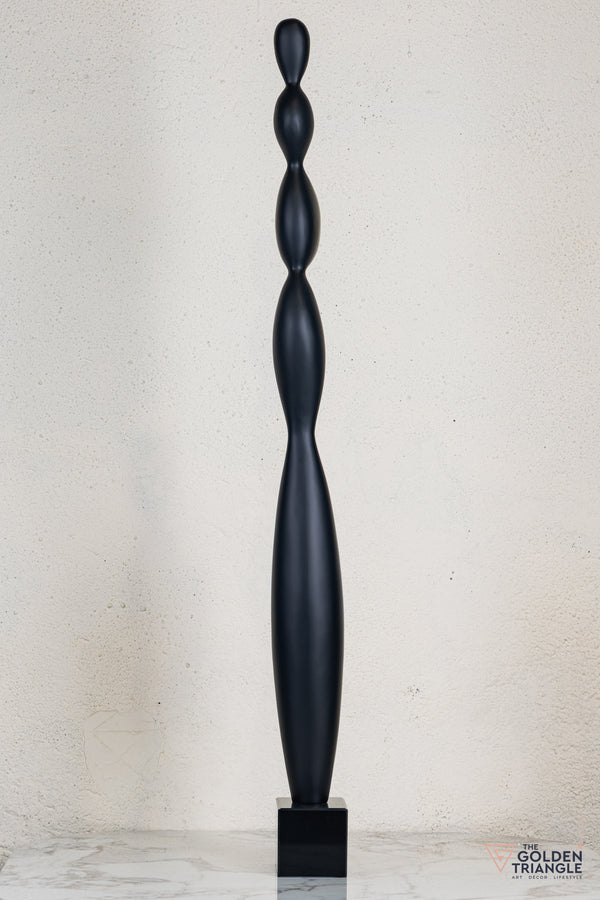 Zeo Abstract Sculpture - Black