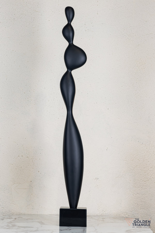 Zeo Abstract Sculpture - Black