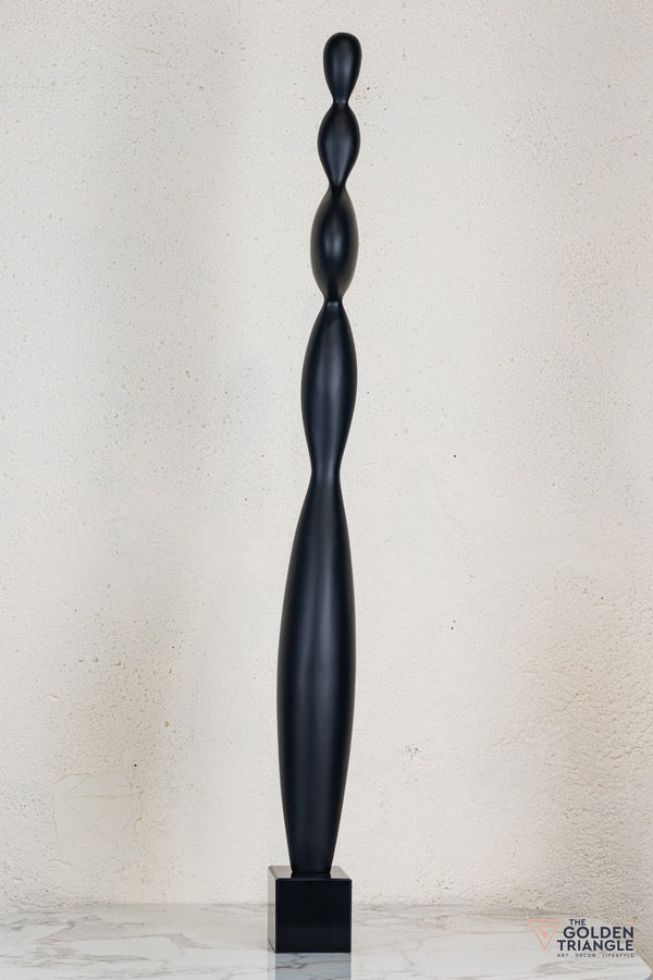 Zeo Abstract Sculpture - Black