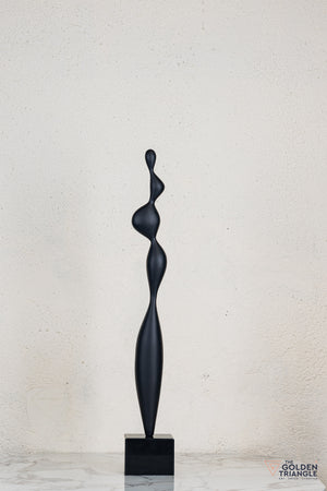 Zeo Abstract Sculpture - Black