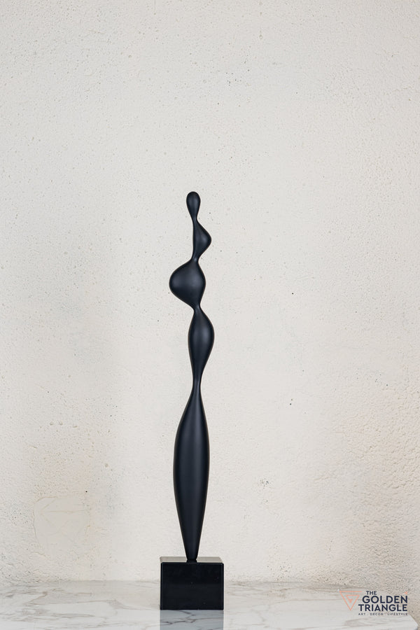 Zeo Abstract Sculpture - Black
