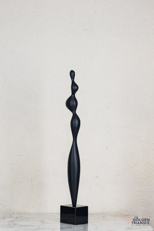 Zeo Abstract Sculpture - Black