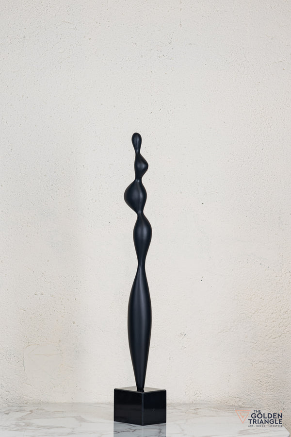 Zeo Abstract Sculpture - Black