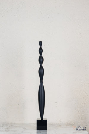 Zeo Abstract Sculpture - Black