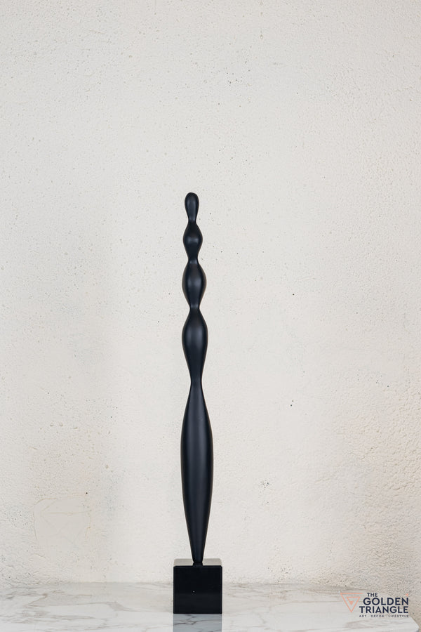 Zeo Abstract Sculpture - Black