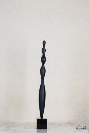 Zeo Abstract Sculpture - Black