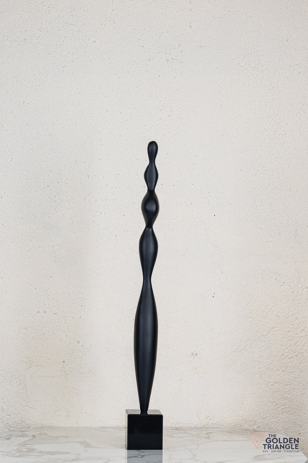 Zeo Abstract Sculpture - Black
