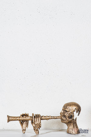 Ralo Abstract TableTop Decor - Antique Gold