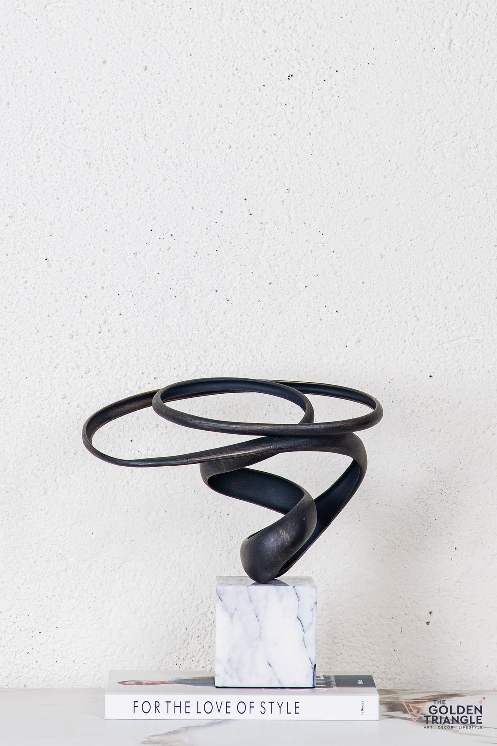 Tyro Abstract Sculpture - Antique Black