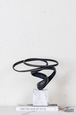 Tyro Abstract Sculpture - Antique Black