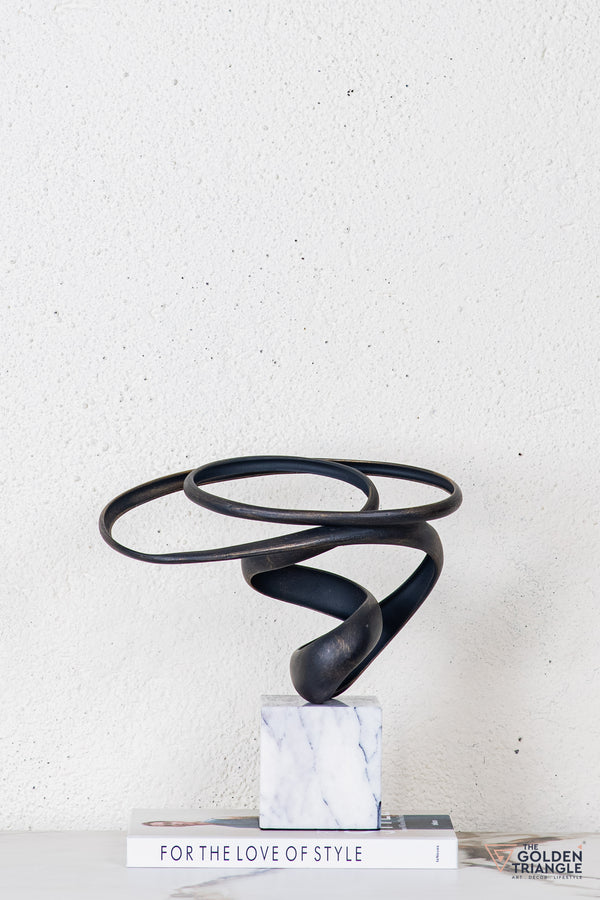 Tyro Abstract Sculpture - Antique Black