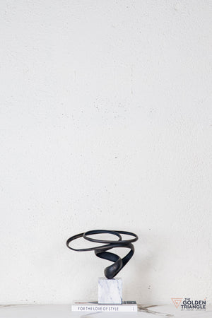 Tyro Abstract Sculpture - Antique Black
