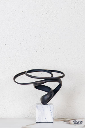 Tyro Abstract Sculpture - Antique Black