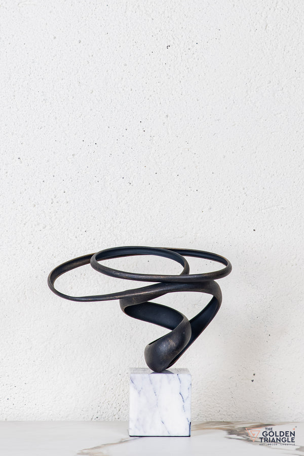 Tyro Abstract Sculpture - Antique Black