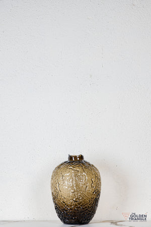 Davora Glass Vase - Brown