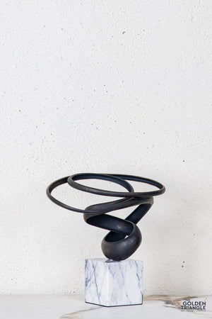 Tyro Abstract Sculpture - Antique Black