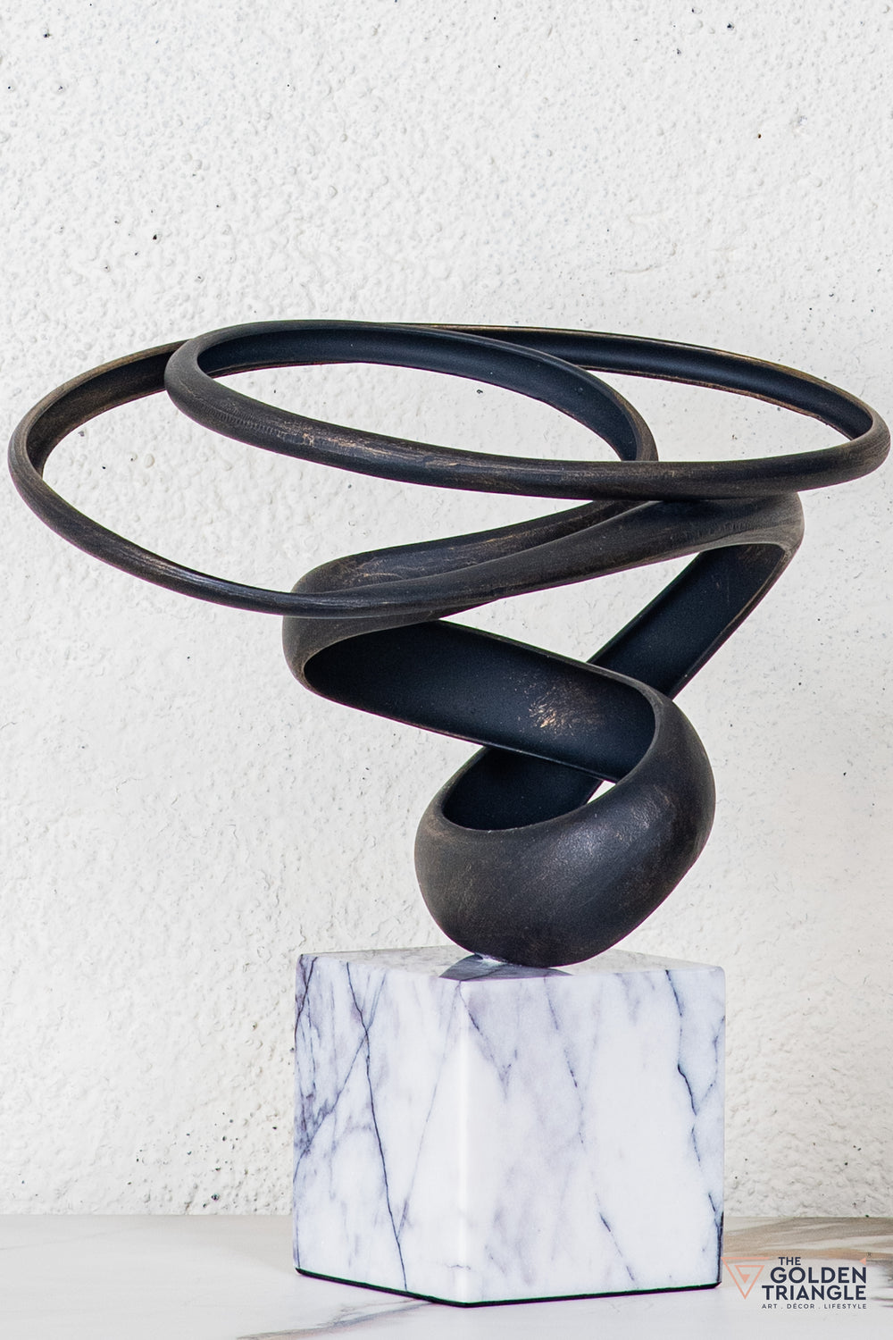Tyro Abstract Sculpture - Antique Black