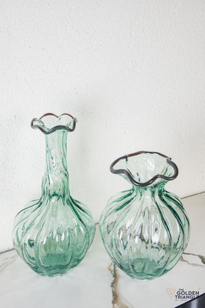 Flora Glass Vase - Ice