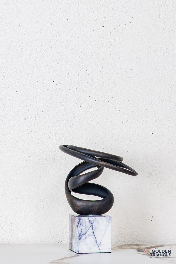 Tyro Abstract Sculpture - Antique Black