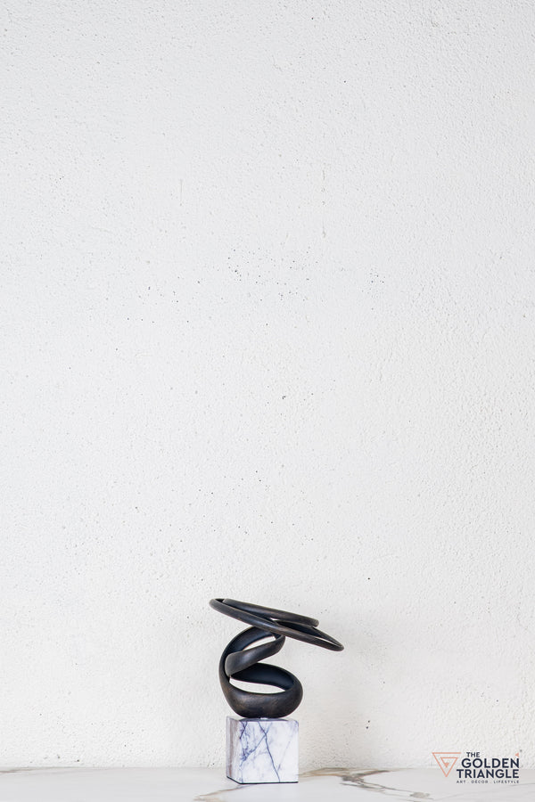 Tyro Abstract Sculpture - Antique Black