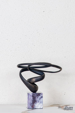 Tyro Abstract Sculpture - Antique Black