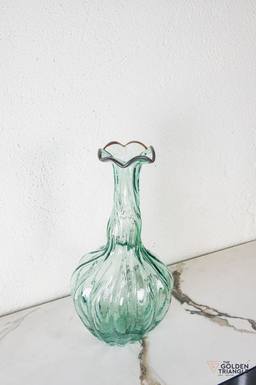 Flora Glass Vase - Ice
