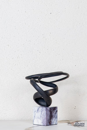 Tyro Abstract Sculpture - Antique Black