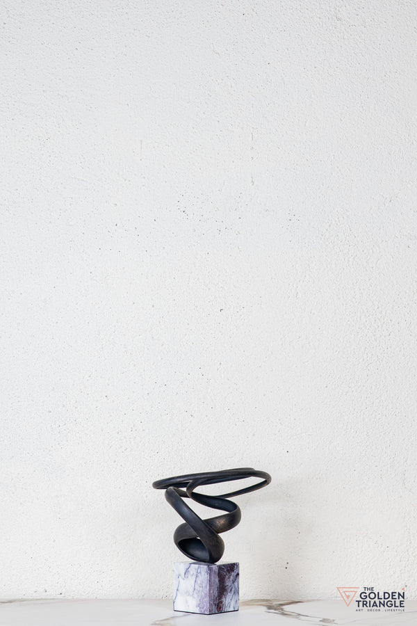 Tyro Abstract Sculpture - Antique Black