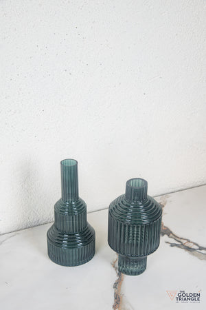 Niva Glass Vase - Smoke