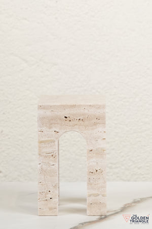 Arco Marble Block Tabletop Decor - Beige