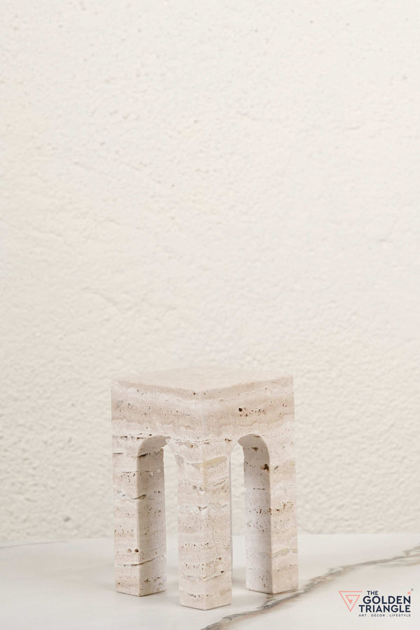 Arco Marble Block Tabletop Decor - Beige