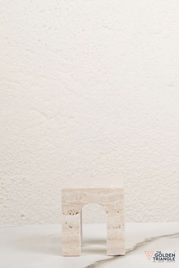 Arco Marble Block Tabletop Decor - Beige