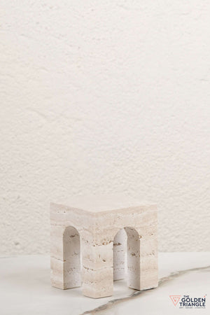 Arco Marble Block Tabletop Decor - Beige