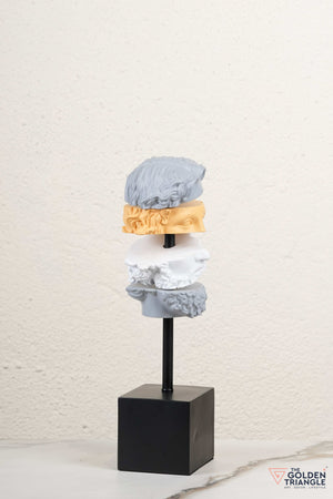 Elysian Roman Face Sculpture - Yellow