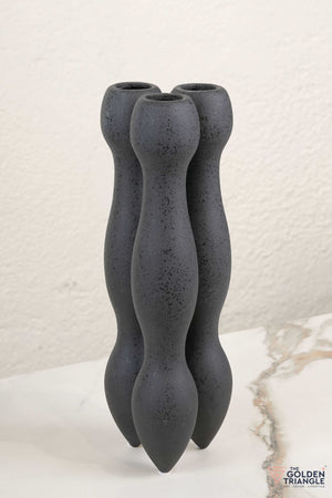Liora Tall Ceramic Vase - Black