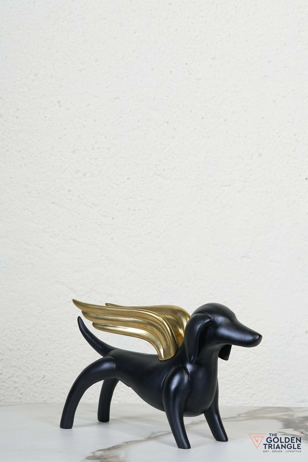 Dog with Wings Artefact - Black & Gold