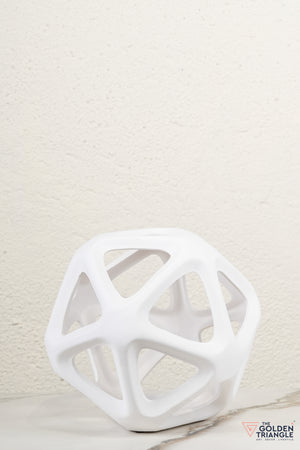 Rialto Ceramic Tabletop Artefact - White