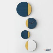 Ryla Wall clock - Blue & Yellow