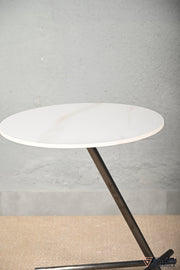 Axel Side Table - White & Black