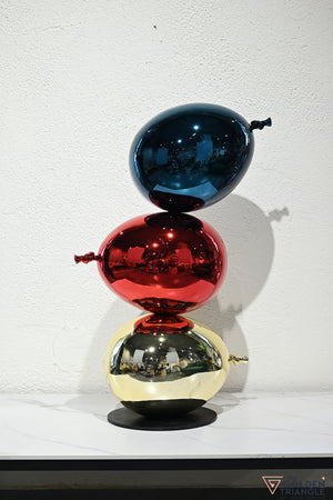 Floating Charm Balloon Artefact - Blue,Red & Gold