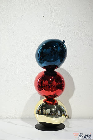 Floating Charm Balloon Artefact - Blue,Red & Gold