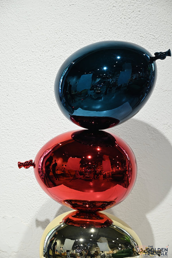 Floating Charm Balloon Artefact - Blue,Red & Gold