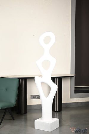 Lema Abstract Sculpture - White