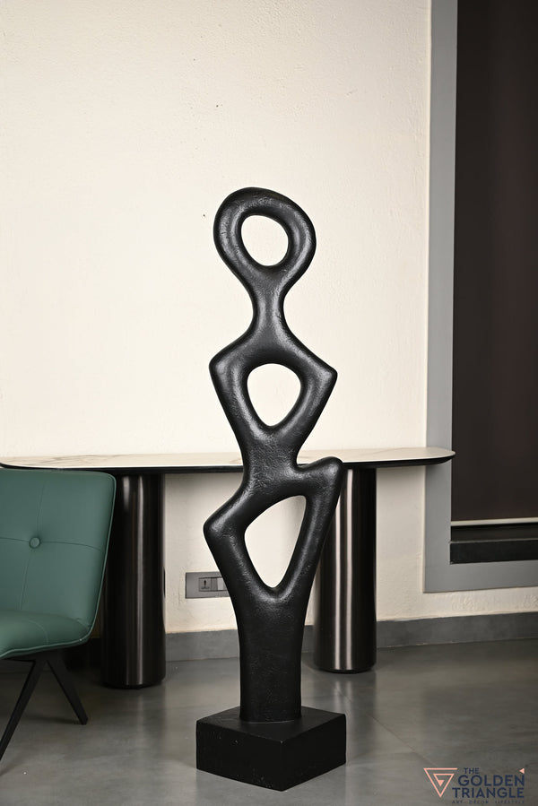 Lema Abstract Sculpture - Black