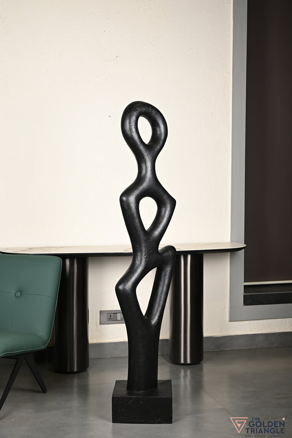 Lema Abstract Sculpture - Black