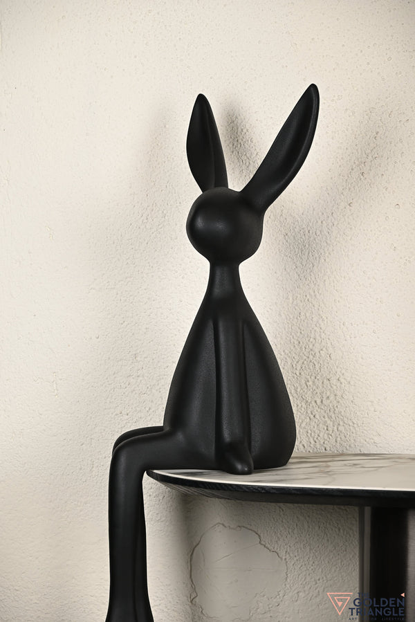 Mr. Fuzzy Bunny Artefact - XL- Black
