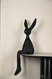 Mr. Fuzzy Bunny Artefact - XL- Black