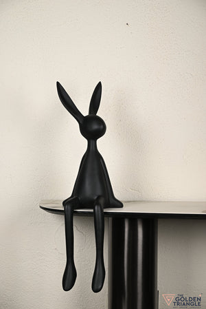 Mr. Fuzzy Bunny Artefact - XL- Black