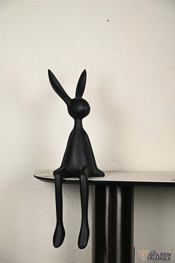 Mr. Fuzzy Bunny Artefact - XL- Black
