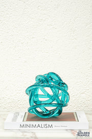 Vortex Medium Glass Knot - Aqua